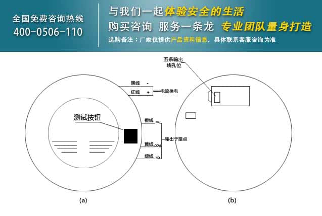 煙霧探測器內(nèi)部線路指引